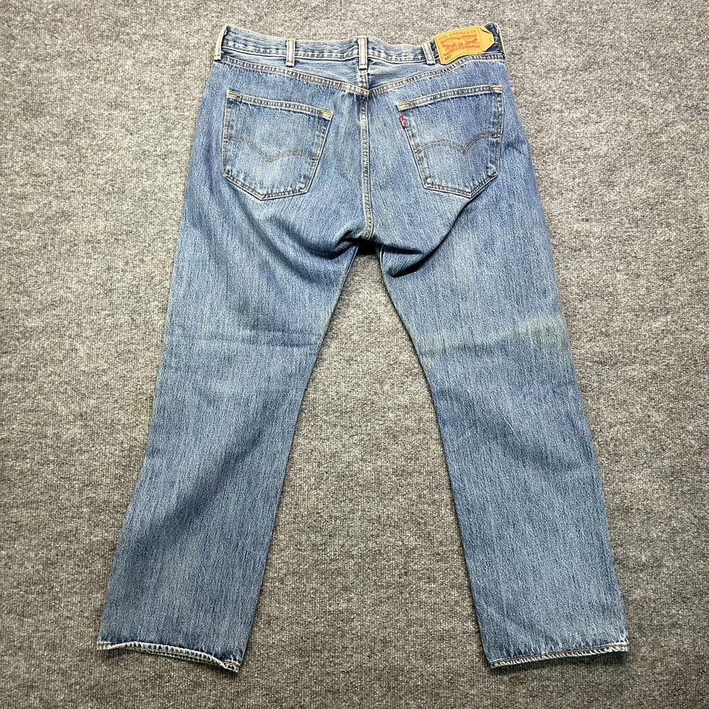 Levi's 501 Original Jeans Men's Denim Pockets Mid Rise Classic Straight‎ - 36x30
